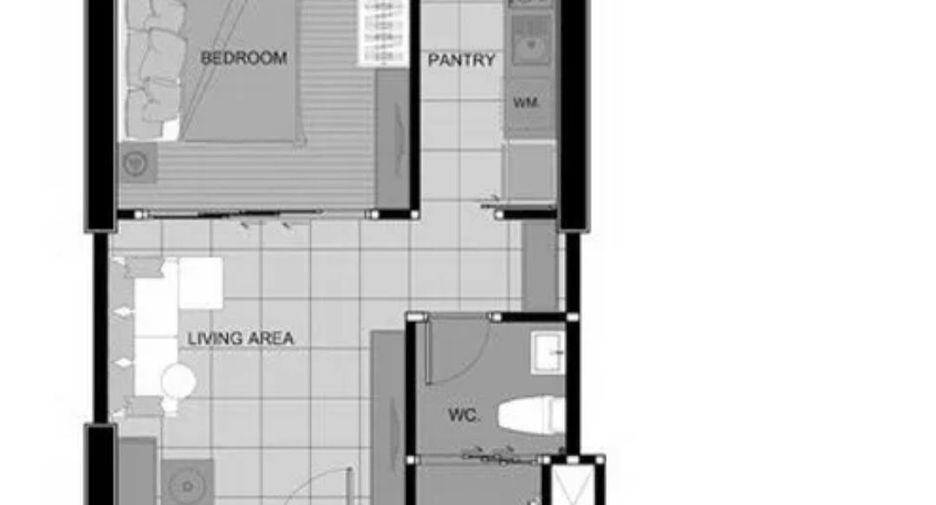 Wohnung zur Miete mit 1 Zimmer in Khlong Toei, Bangkok