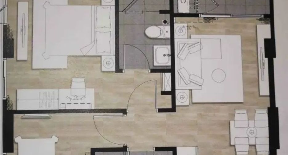 For rent 2 bedrooms condo in Chatuchak, Bangkok