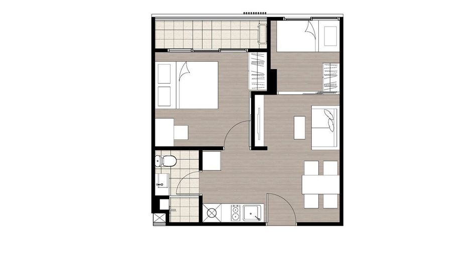 For rent 1 bed condo in Lat Phrao, Bangkok