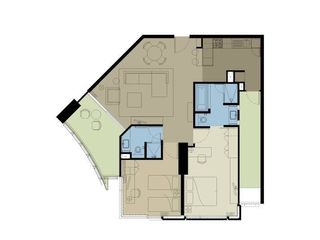 For rent 2 bedrooms apartment in Bang Kho Laem, Bangkok