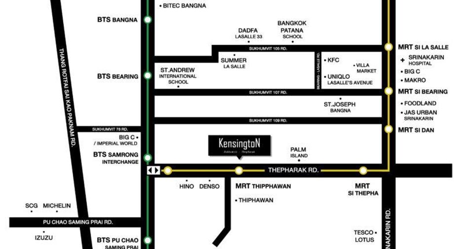 For sale 1 bed condo in Mueang Samut Prakan, Samut Prakan