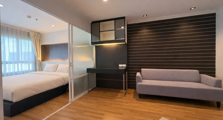 Condo en alquiler de 1 habitaciones en Huai Khwang, Bangkok