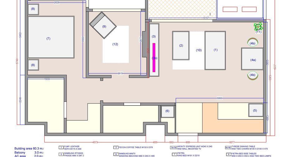 For rent 2 bedrooms condo in Watthana, Bangkok