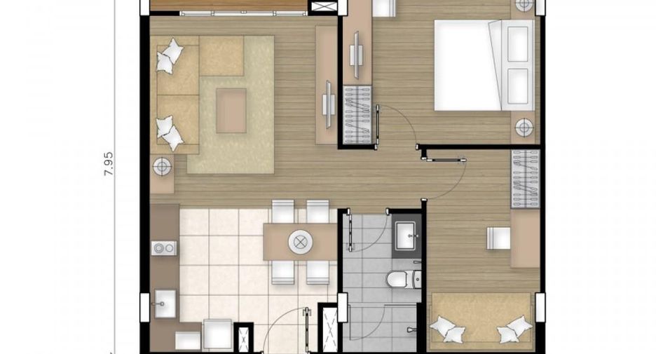 For sale 2 bedrooms condo in Cha Am, Phetchaburi