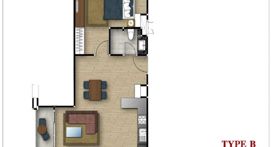 For sale 1 bed condo in Cha Am, Phetchaburi