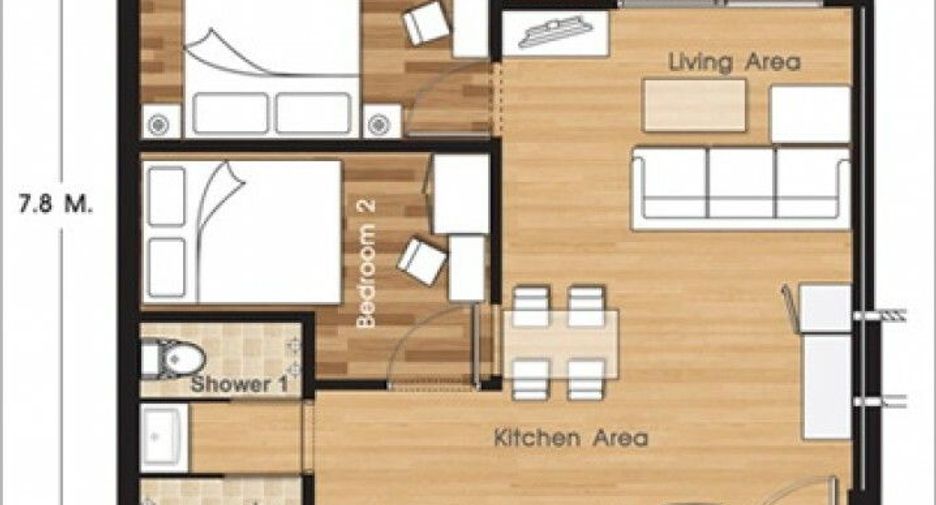 Condo en venta de 2 habitaciones en Hua Hin, Prachuap Khiri Khan