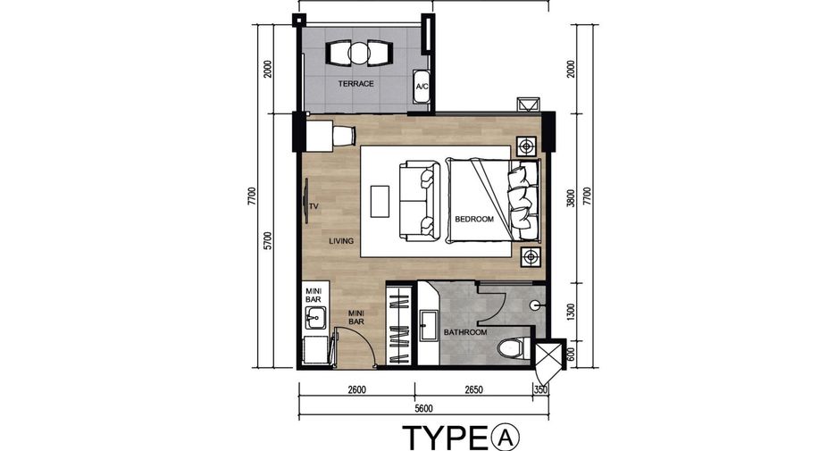 For sale 1 bed condo in Thalang, Phuket