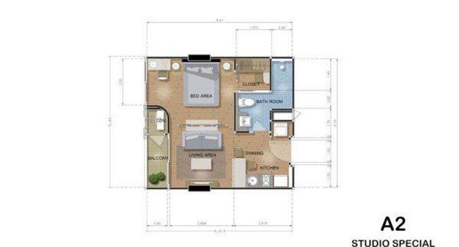 For sale and for rent 1 bed condo in Bang Lamung, Chonburi