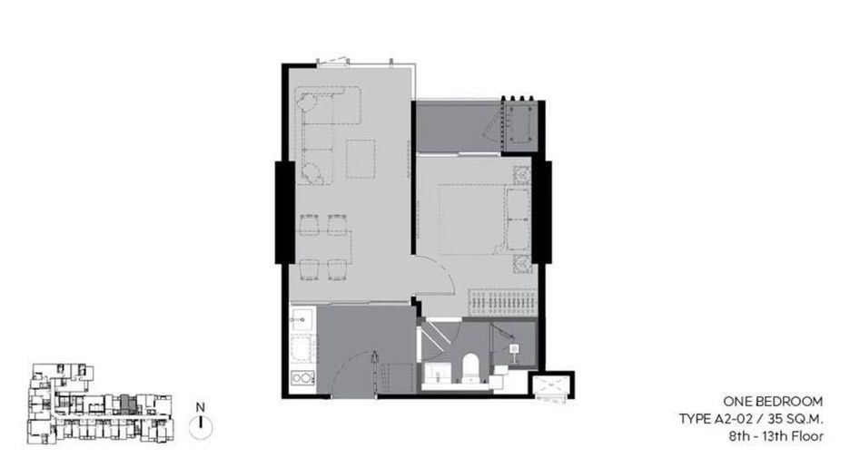 For rent 1 bed condo in Watthana, Bangkok