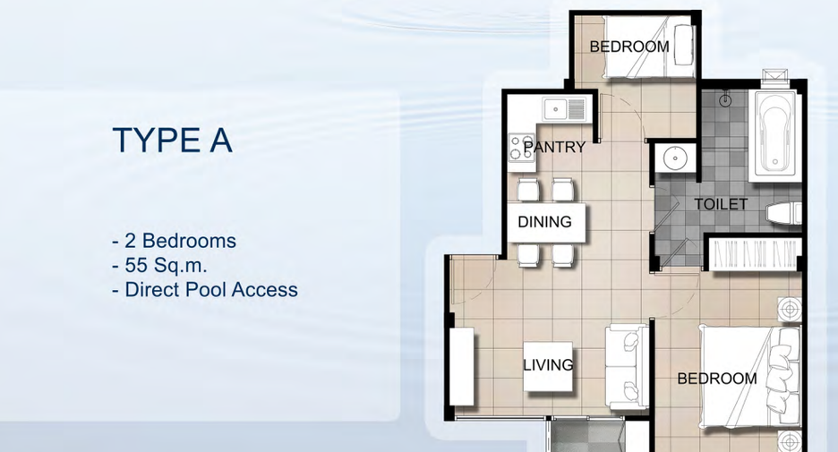 Apartment zur Miete mit 2 Zimmer in Kathu, Phuket