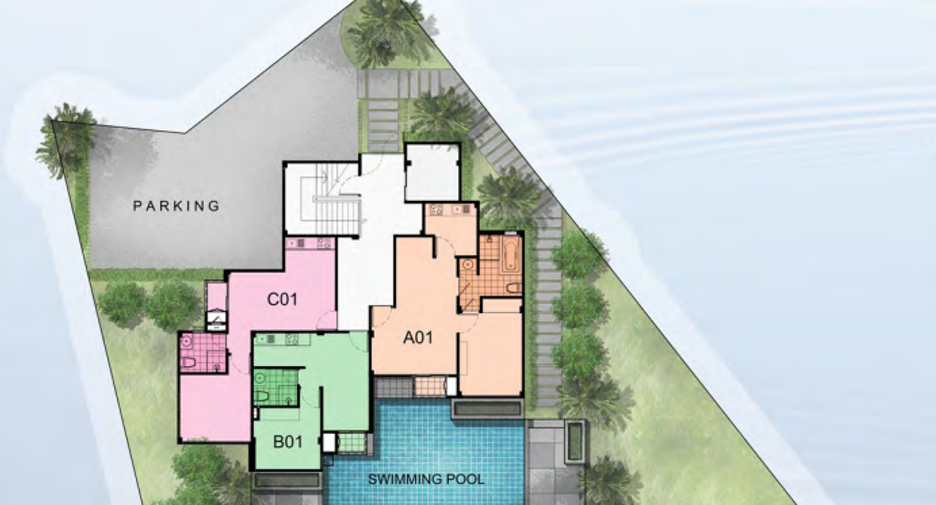 Apartment zur Miete mit 2 Zimmer in Kathu, Phuket