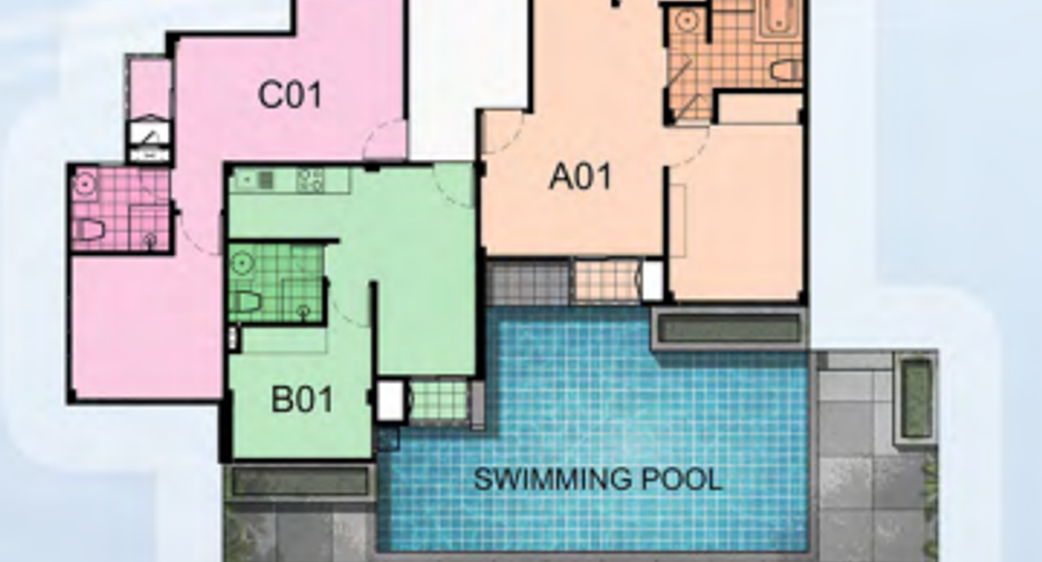 Apartment zur Miete mit 2 Zimmer in Kathu, Phuket