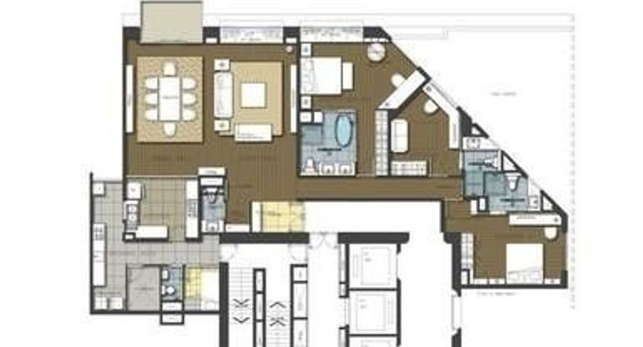 Condo en alquiler de 3 habitaciones en Pathum Wan, Bangkok
