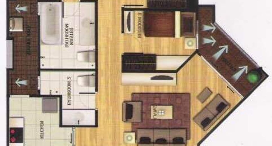 À vendre 3 chambres condo à Huai Khwang, Bangkok