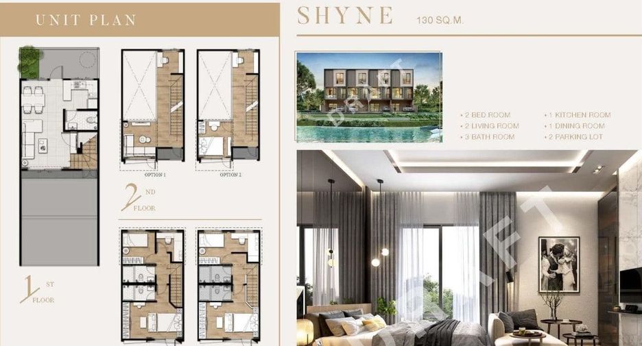 For rent 2 bedrooms townhouse in Bang Phli, Samut Prakan