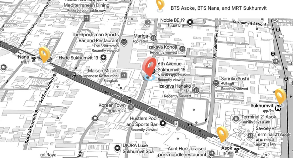 For rent retail Space in Khlong Toei, Bangkok
