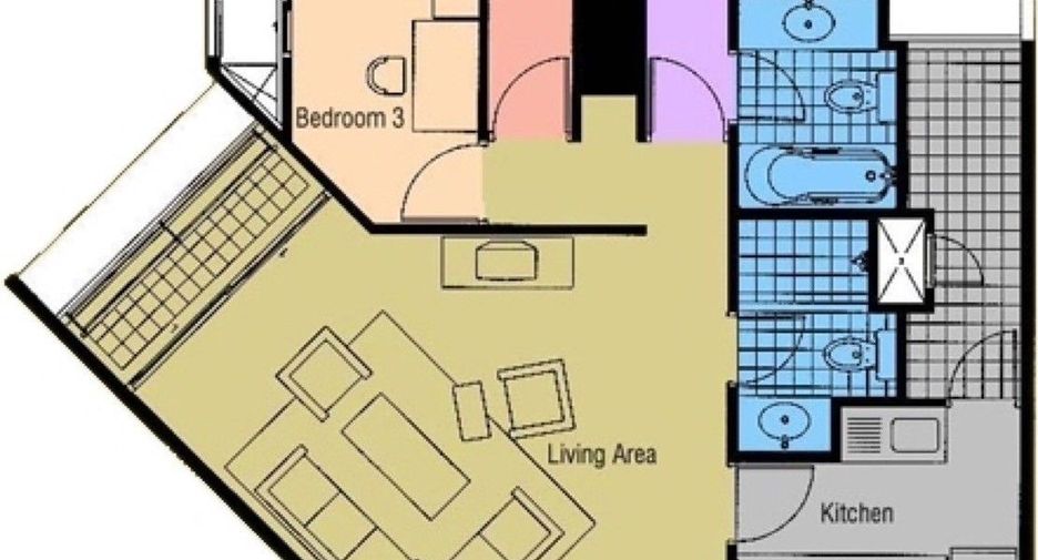 ให้เช่า 3 ห้องนอน คอนโด ใน ยานนาวา, กรุงเทพฯ