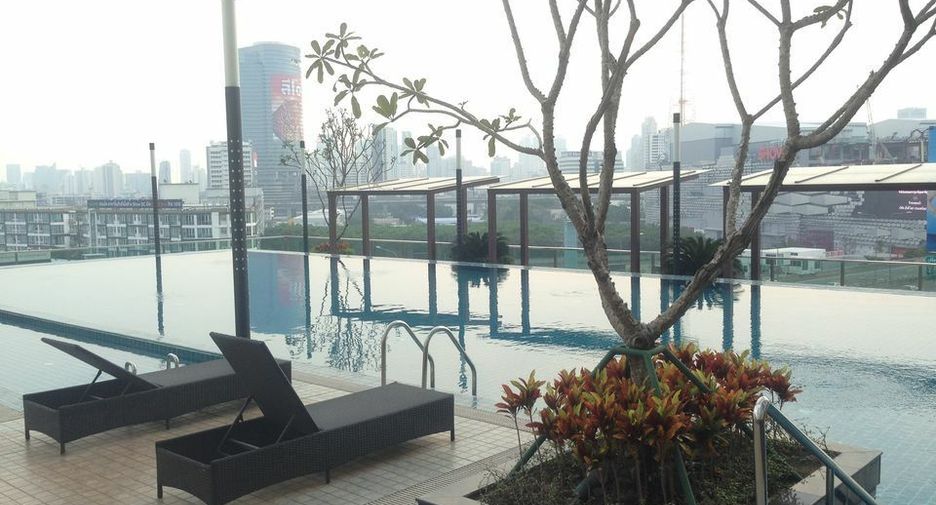 Wohnung zur Miete mit 1 Zimmer in Huai Khwang, Bangkok