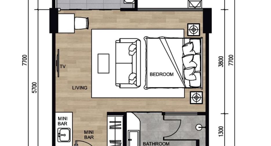 For sale studio condo in Thalang, Phuket