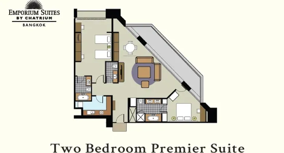 For rent 2 bedrooms apartment in Khlong Toei, Bangkok
