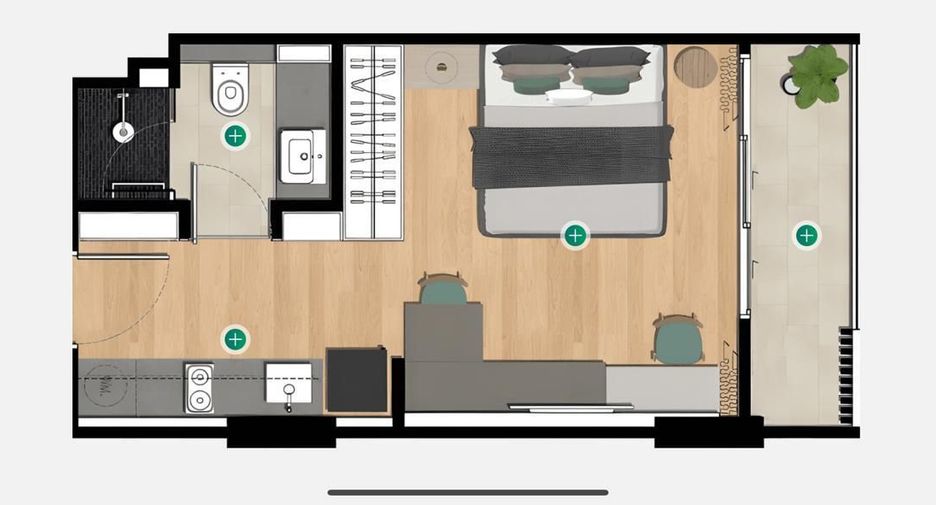 Wohnung zum Kauf mit Studio in Thalang, Phuket