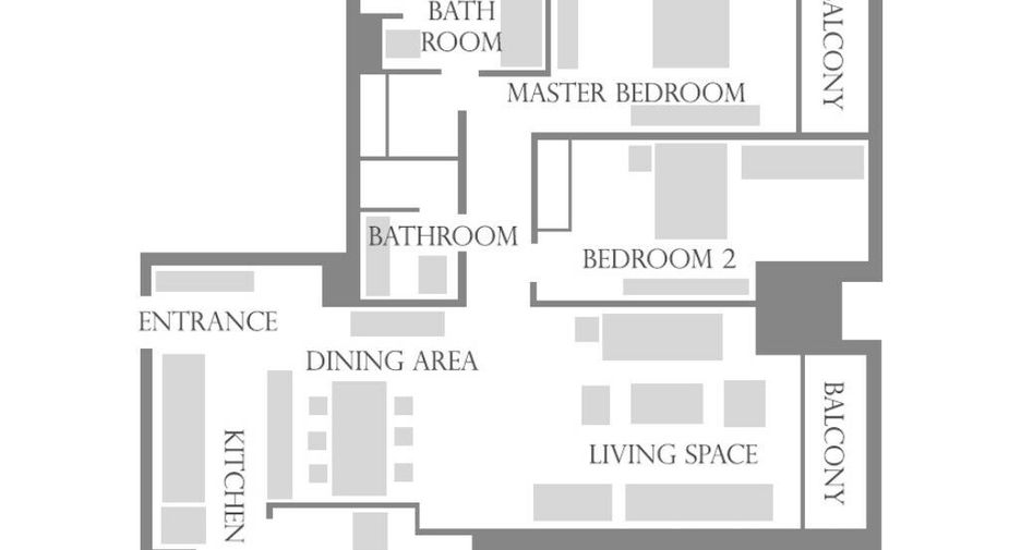 For rent 2 bedrooms condo in Watthana, Bangkok