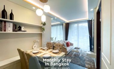 À louer 1 chambre condo à Huai Khwang, Bangkok