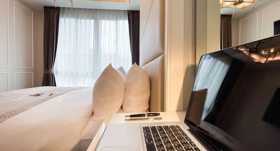 For rent 1 bed condo in Huai Khwang, Bangkok