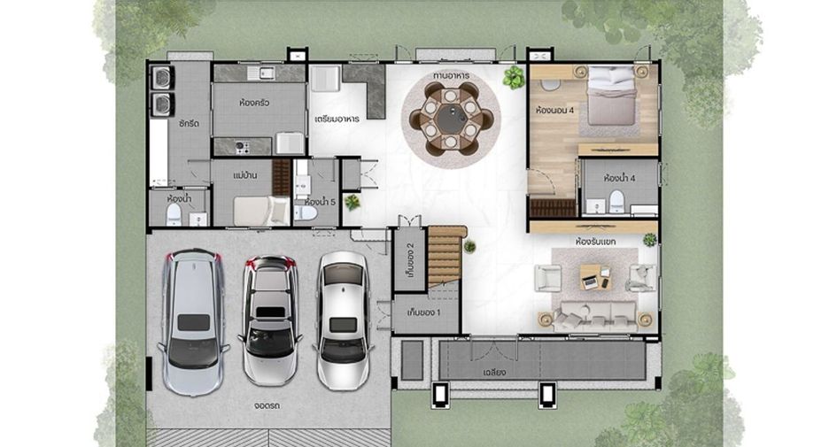 Haus zur Miete mit 4 Zimmer in Bang Phli, Samut Prakan