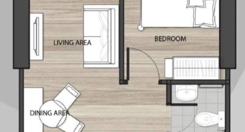 À louer 1 chambre condo à Mueang Samut Prakan, Samut Prakan