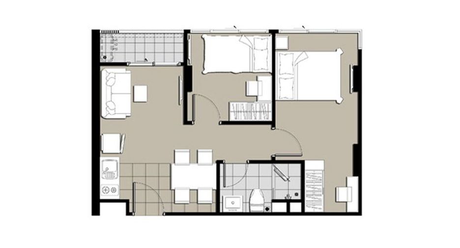 Wohnung zum Kauf mit 2 Zimmer in Huai Khwang, Bangkok