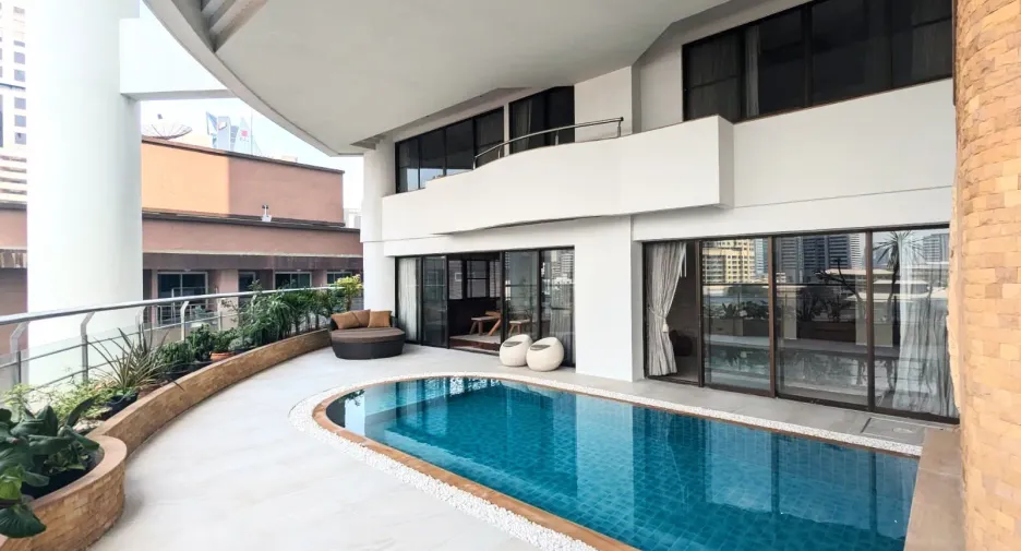 À louer 3 chambres condo à Khlong Toei, Bangkok