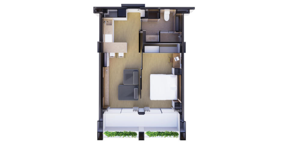 À vendre 1 chambre condo à Thalang, Phuket