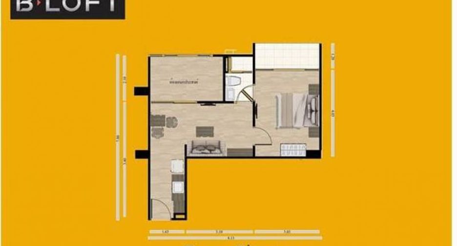 For sale 1 bed condo in Mueang Samut Prakan, Samut Prakan