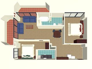 Apartment zur Miete mit 2 Zimmer in Khlong Toei, Bangkok