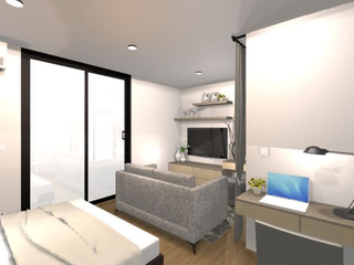 For rent studio condo in Huai Khwang, Bangkok