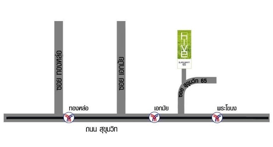 For rent studio condo in Watthana, Bangkok