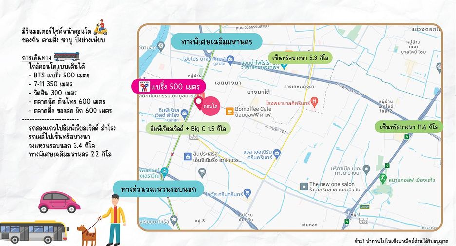 For sale 1 bed condo in Mueang Samut Prakan, Samut Prakan