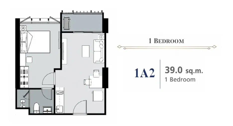 Wohnung zum Kauf mit 1 Zimmer in Phaya Thai, Bangkok
