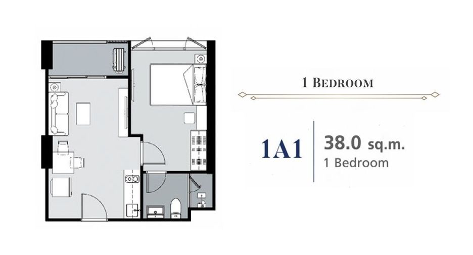 Продажа 1 кровать кондо в Пхая Тхаи, Бангкок