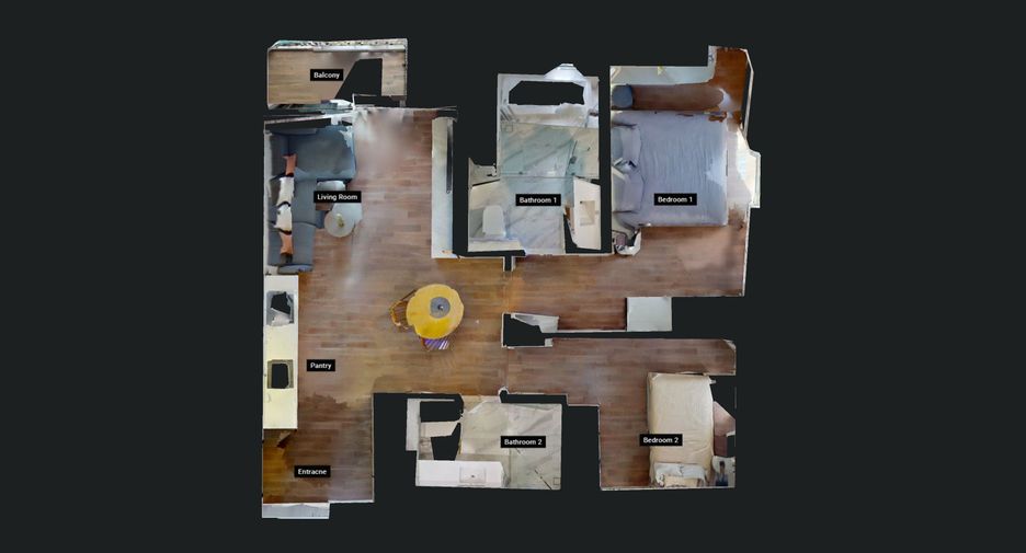For rent 2 ベッドルーム condo in Khlong Toei, Bangkok