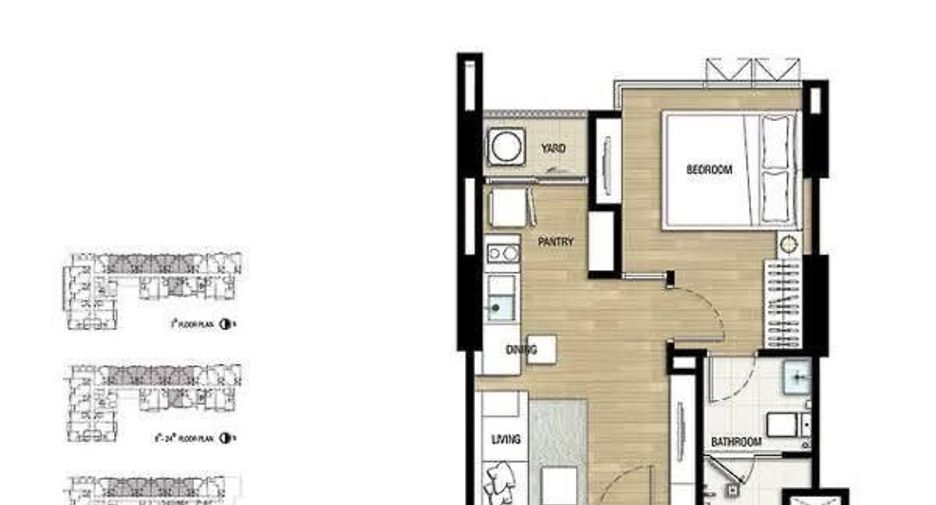 For rent 1 bed condo in Khlong Toei, Bangkok