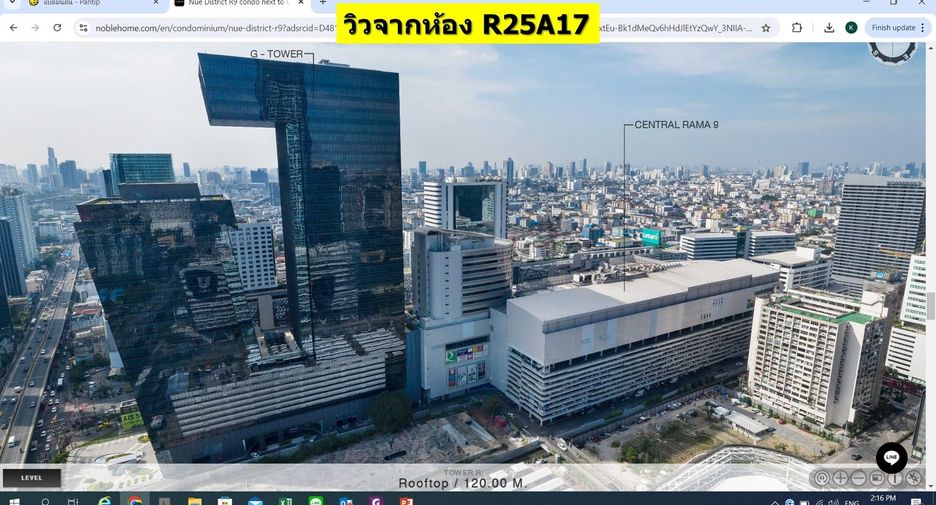 Condo en venta de estudio en Huai Khwang, Bangkok