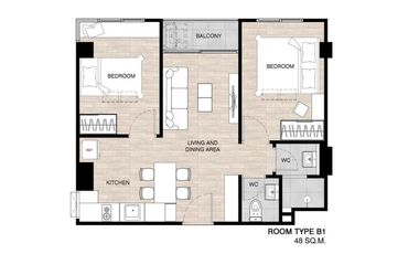For rent 2 bedrooms condo in Khlong Toei, Bangkok