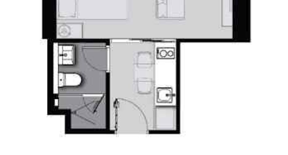 For rent studio condo in Huai Khwang, Bangkok