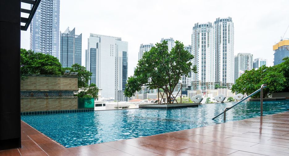 For rent 1 bed condo in Huai Khwang, Bangkok