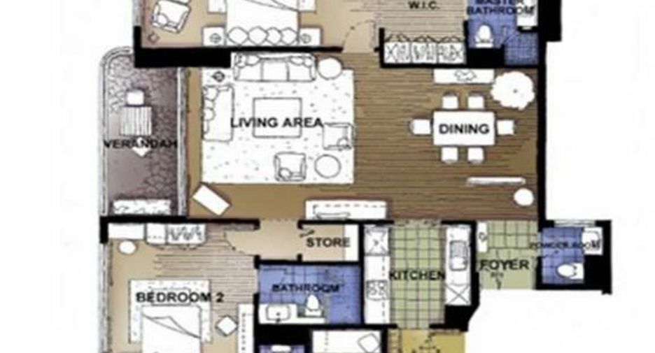 For rent 2 bedrooms condo in Pathum Wan, Bangkok
