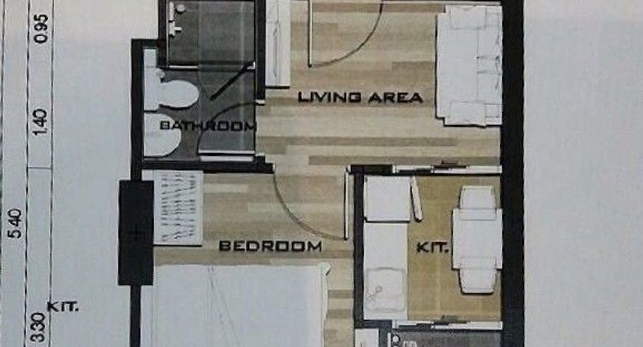 Wohnung zum Kauf mit 1 Zimmer in Bang Sue, Bangkok