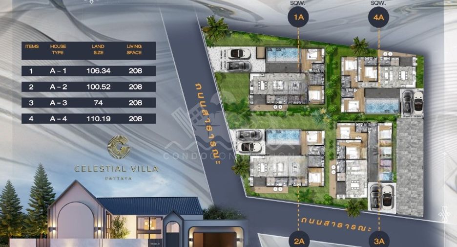 Casa en venta de 3 habitaciones en Bang Lamung, Chonburi