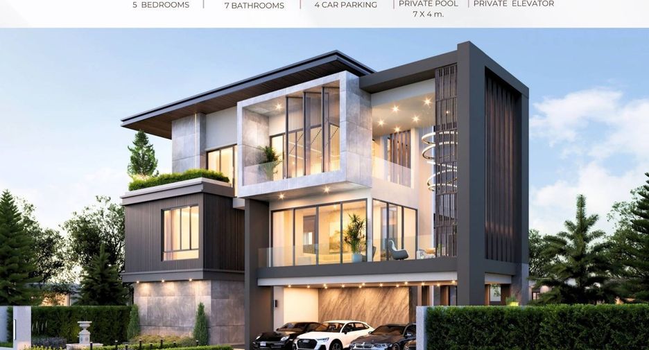 À vendre 5 chambres maison à Bang Lamung, Chonburi